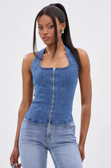 CALM AND COLLECTED CORSET TOP