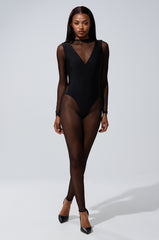 EASY LOVING MESH JUMPSUIT