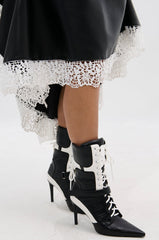 AZALEA WANG CHAUSIKU BLACK SPORTY BOOTIE