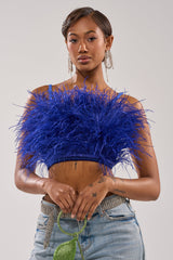 BRIGHT LIGHTS FEATHER TOP