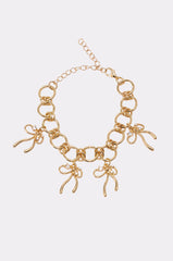 BOW TIME CHARM BRACELET