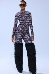CAMO CHEETAH PRINT PLAYSUIT