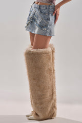 DUMP HIM LOW RISE DENIM MINI SKIRT