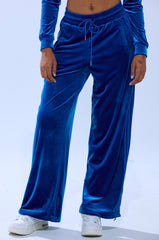 ELECTRIC BLUES WIDE LEG JOGGER