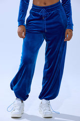 ELECTRIC BLUES WIDE LEG JOGGER