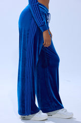ELECTRIC BLUES WIDE LEG JOGGER