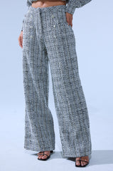 DRESSY VIBES TWEED PANT