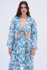 DOLLED UP TIE FRONT TOP