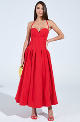 DOLCE DREAMING MIDI DRESS WITH CORSET