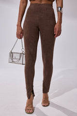 CHOCOLATE HEAVEN SUEDE LEGGING