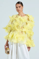 BLOOM BLOUSE IN BABY YELLOW