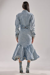 DENIM FOR DAYS MAXI DRESS
