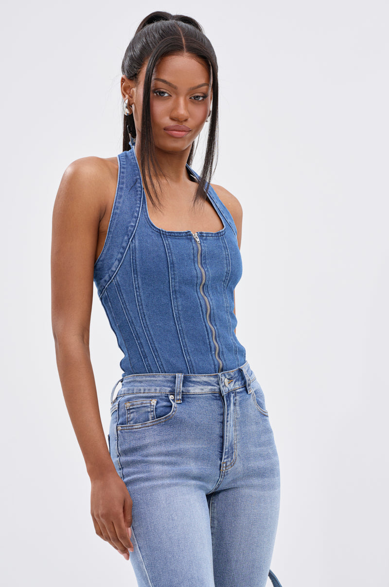 CALM AND COLLECTED CORSET TOP