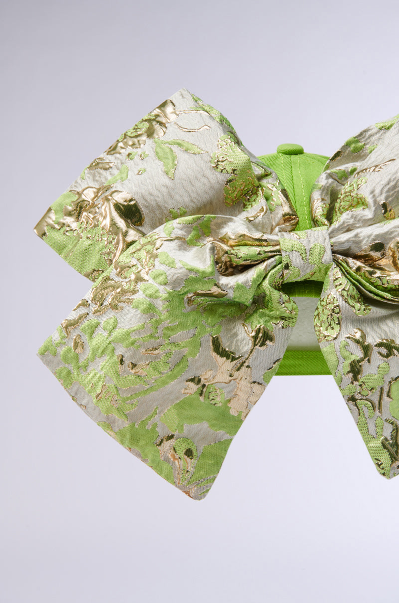 DIVINE DREAMS BROCADE BOW HAT