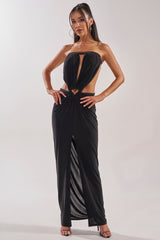 DONT BREAK MY HEART STRAPLESS MAXI DRESS