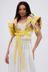 DION STATEMENT BOLERO IN YELLOW