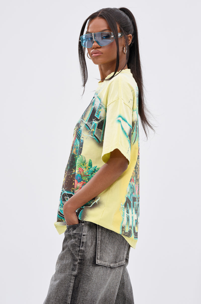 EARTH FIRST OVERSIZED GRAPHIC TEE