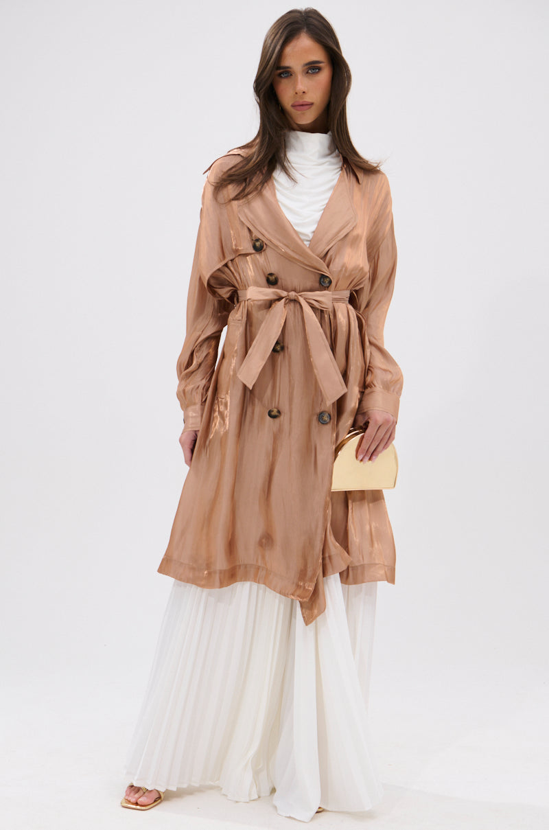 DAY TO NIGHT ORGANZA TRENCH
