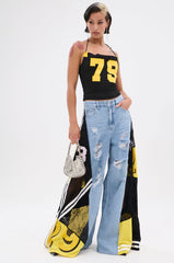 DONT MESS WITH ME WIDE LEG DENIM PANT
