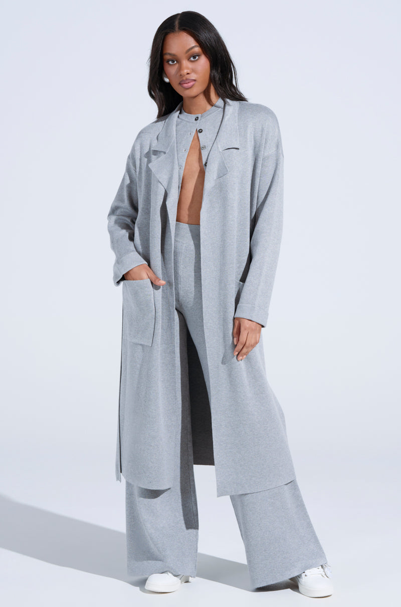 COZY LUXE KNIT TRENCH