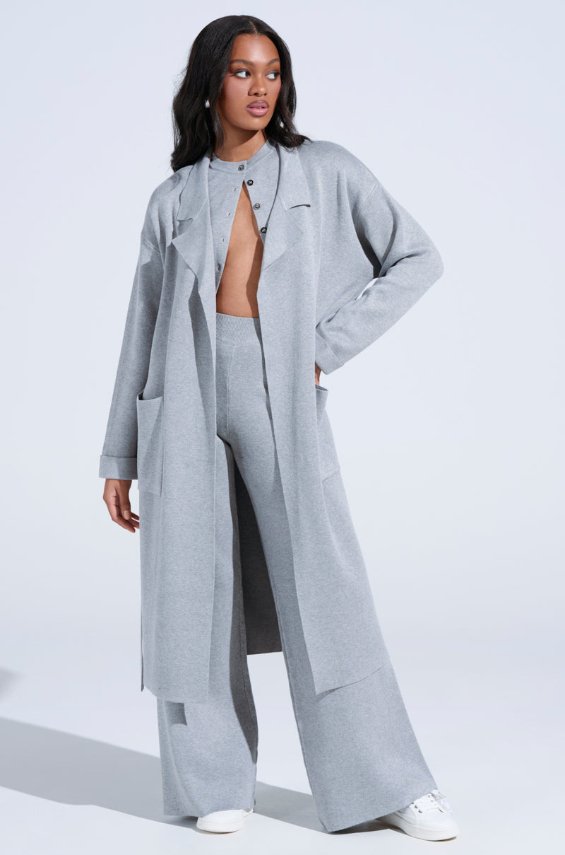 COZY LUXE CREW NECK CARDIGAN