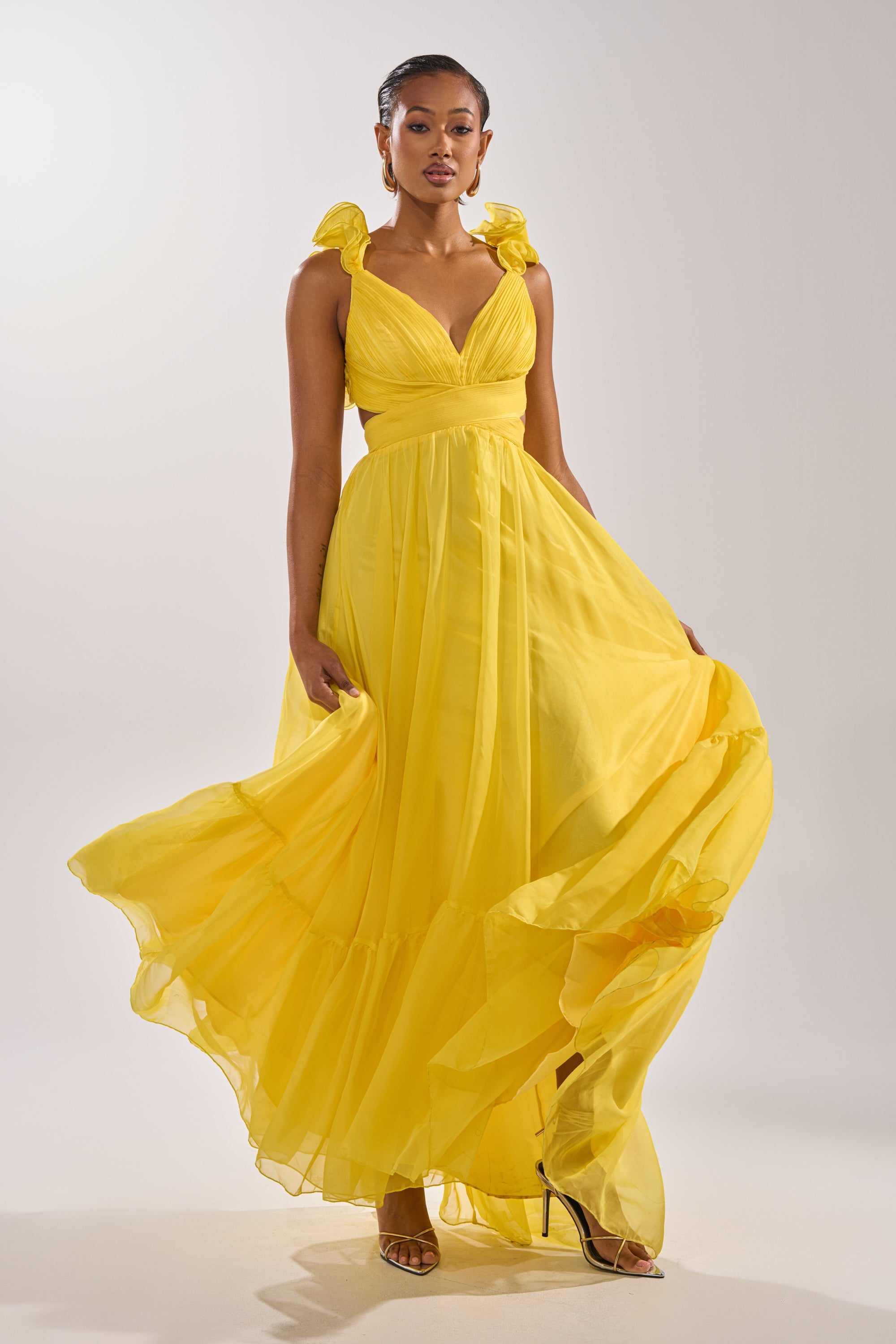 DREAM GIRL MAXI DRESS IN YELLOW