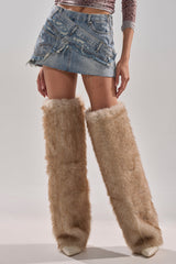 DUMP HIM LOW RISE DENIM MINI SKIRT
