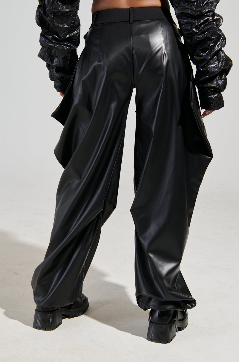 DARK SIDE FAUX LEATHER CHAPS
