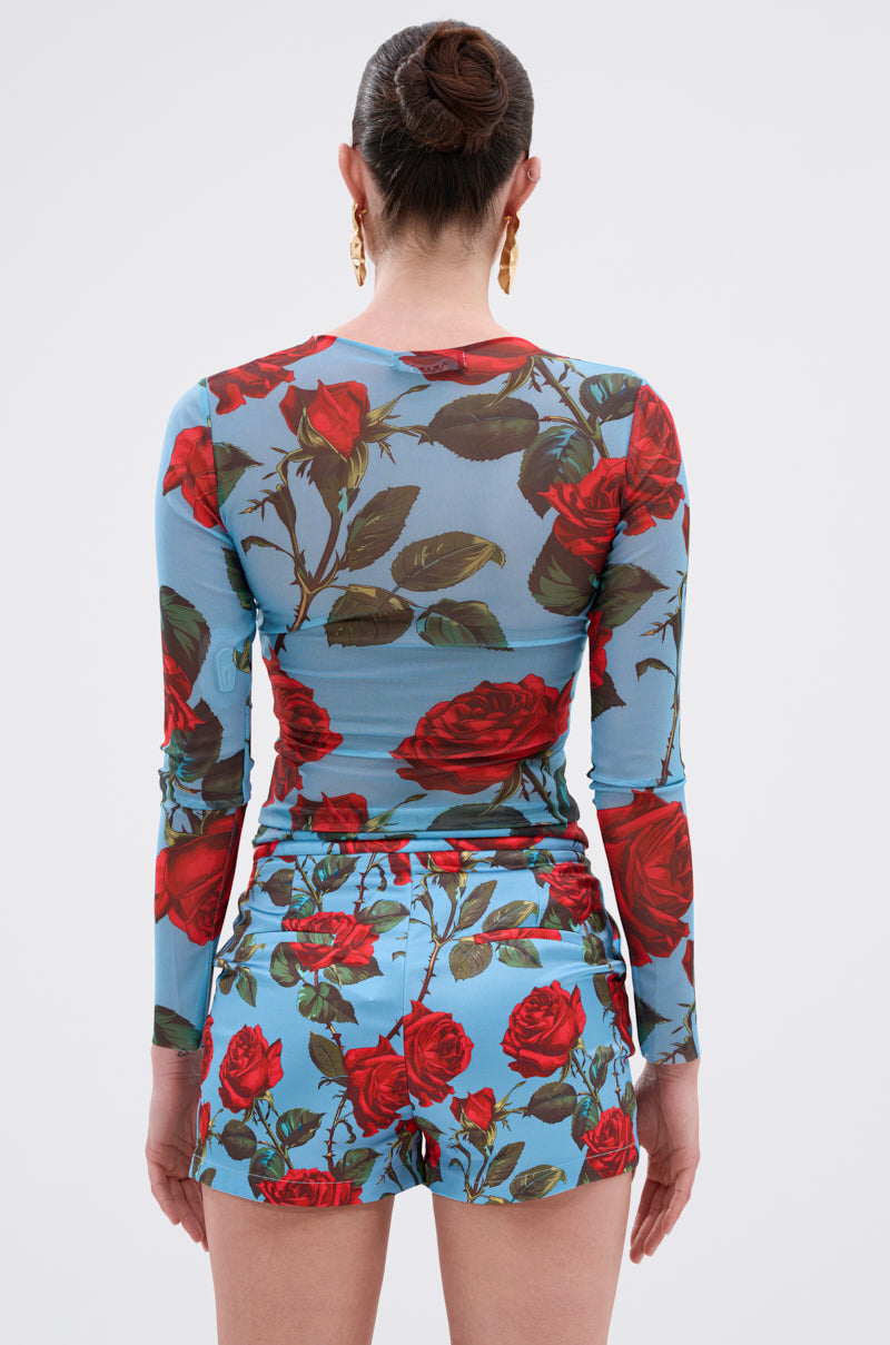 DOZEN ROSES MESH TOP