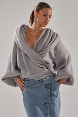 CRAZY FOR YOU CROSS FRONT SWEATER