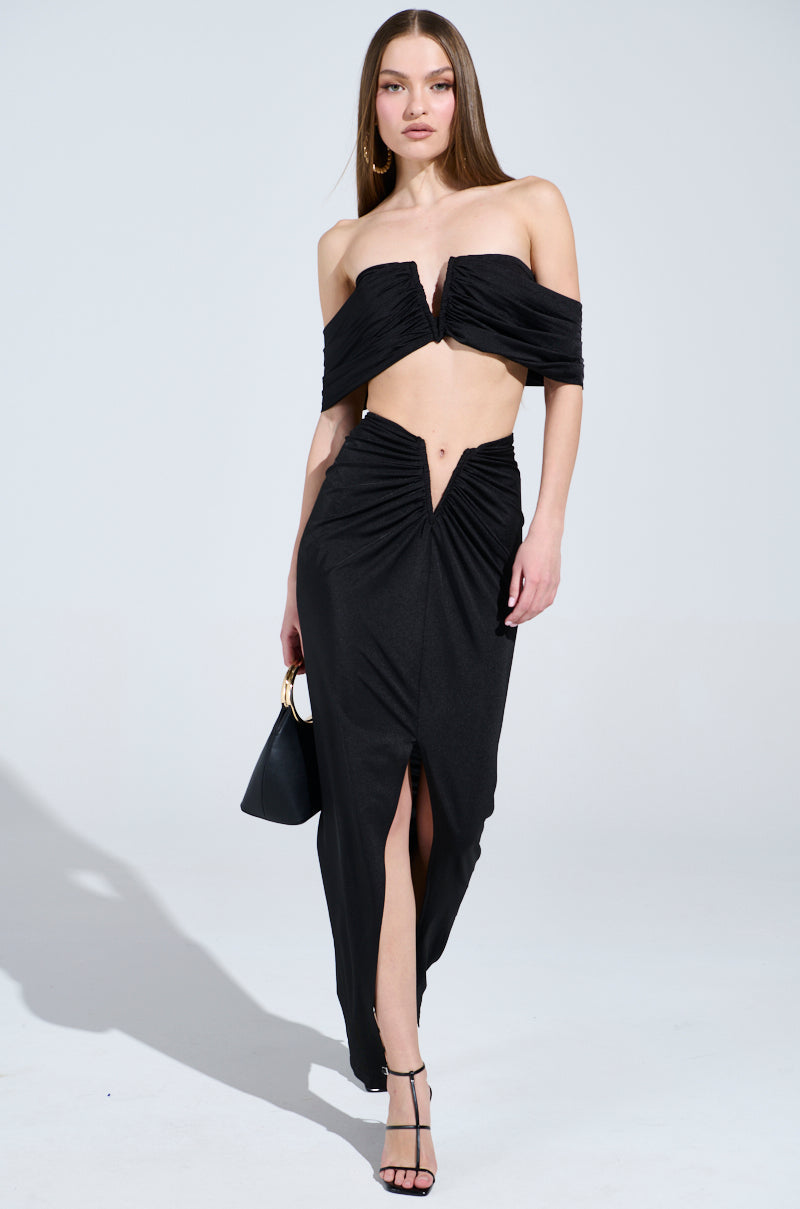 DREAM CATCHER MAXI SKIRT IN BLACK