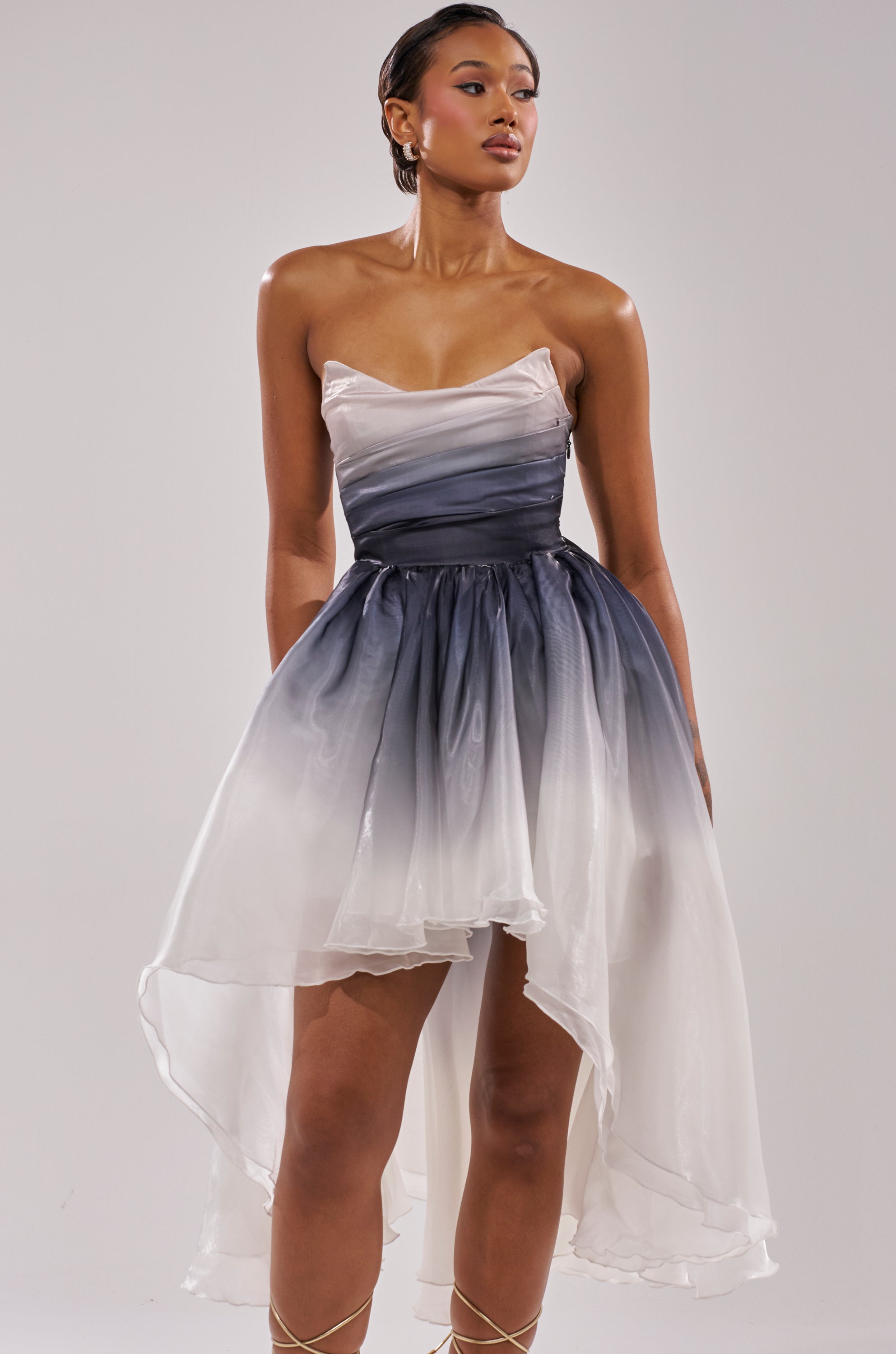DANCE WITH ME HIGH LOW OMBRE DRESS
