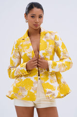 CANARY PEPLUM BLAZER
