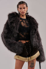 DUSK TIL DAWN FAUX FUR COAT