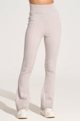 DREAM GIRL FLARE KNIT PANT IN GREY