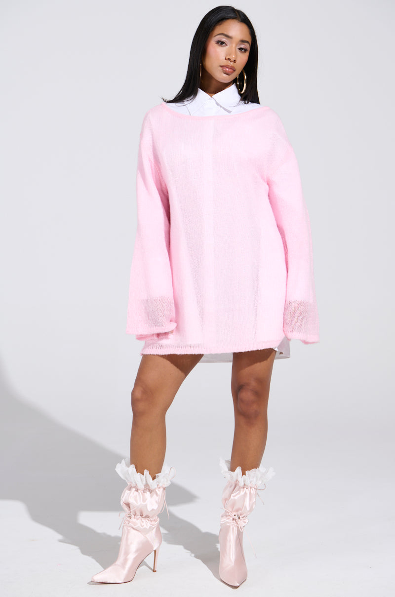 BE READY IN 5 SWEATER DRESS