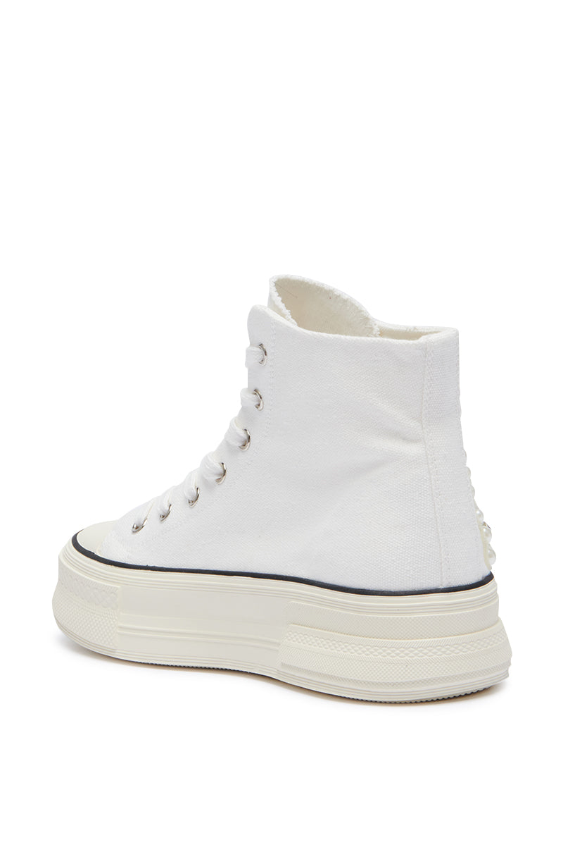 AZALEA WANG SAISHA PEARL WHITE SNEAKER