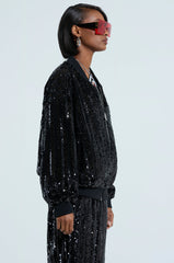 COSMIC SEQUIN BOMBER