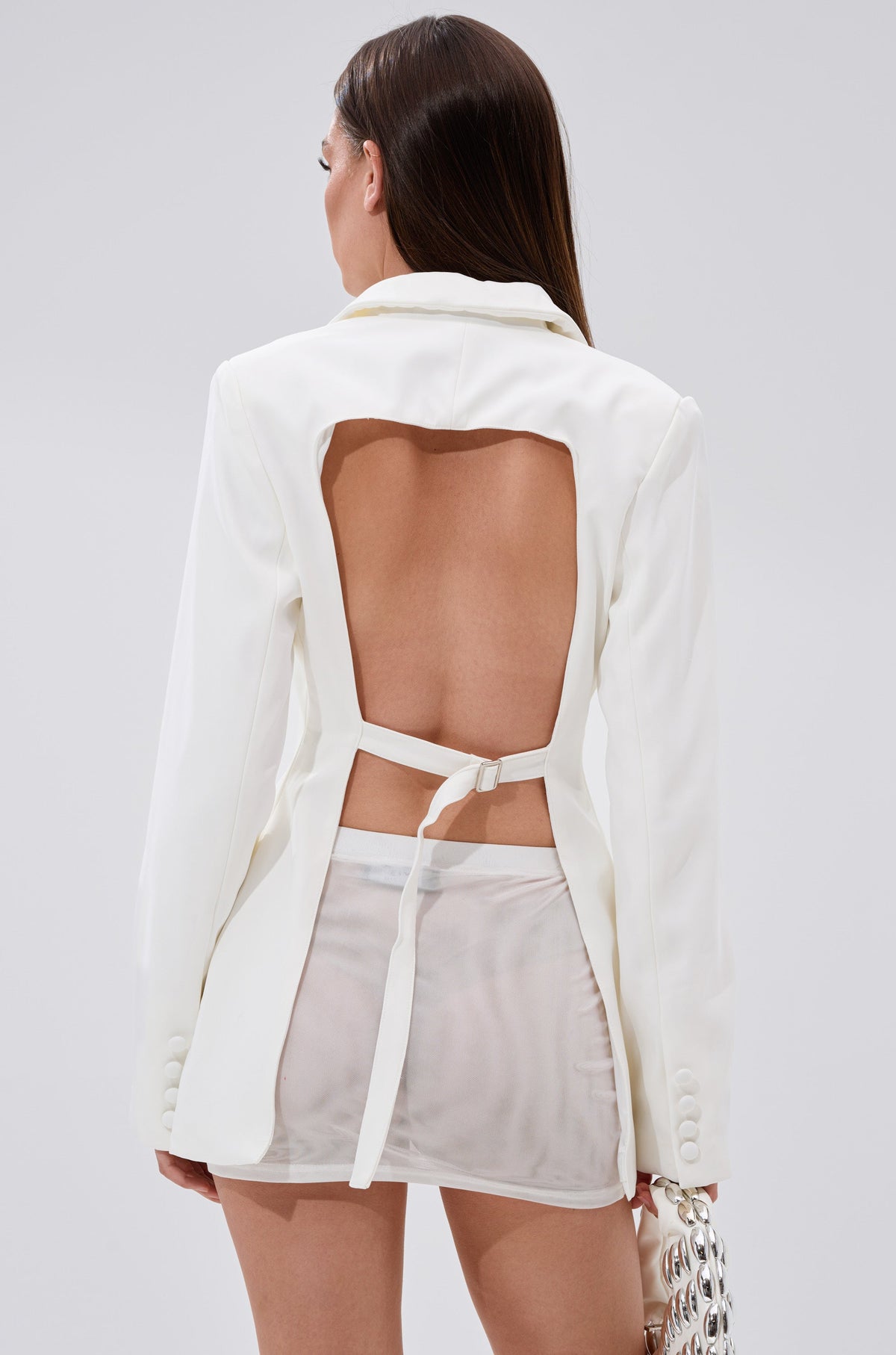 EASY BREEZY BACKLESS BLAZER