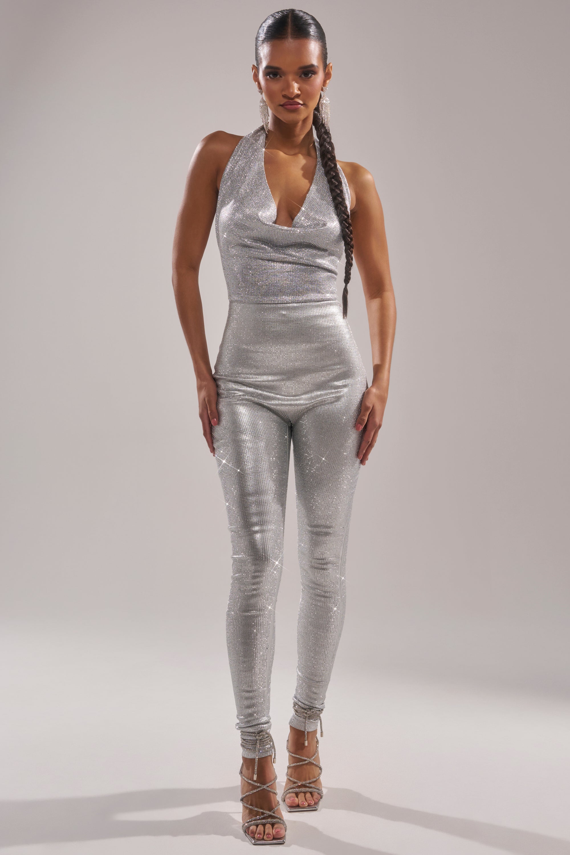 DANCE THE NIGHT AWAY RHINESTONE JUMPSUIT