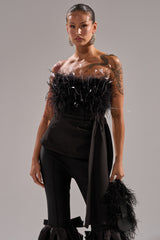 CLARA FEATHER CORSET