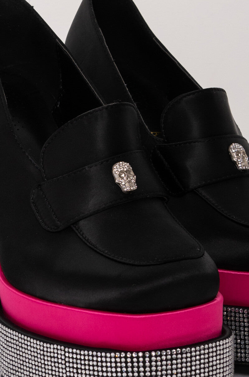 AZALEA WANG OVER YOU CHUNKY BOOTIE IN BLACK