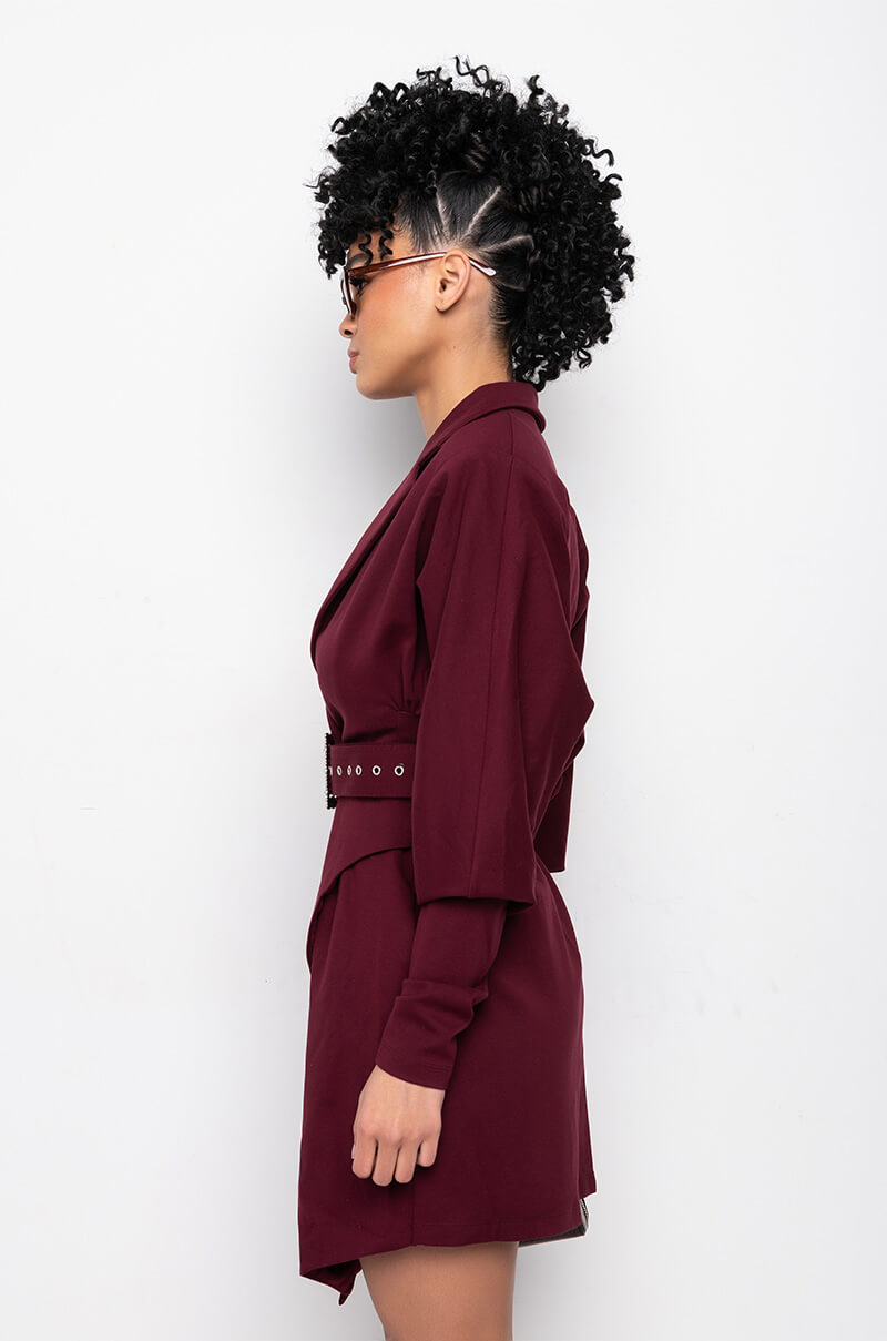 BEA ALERT STRETCH BLAZER DRESS