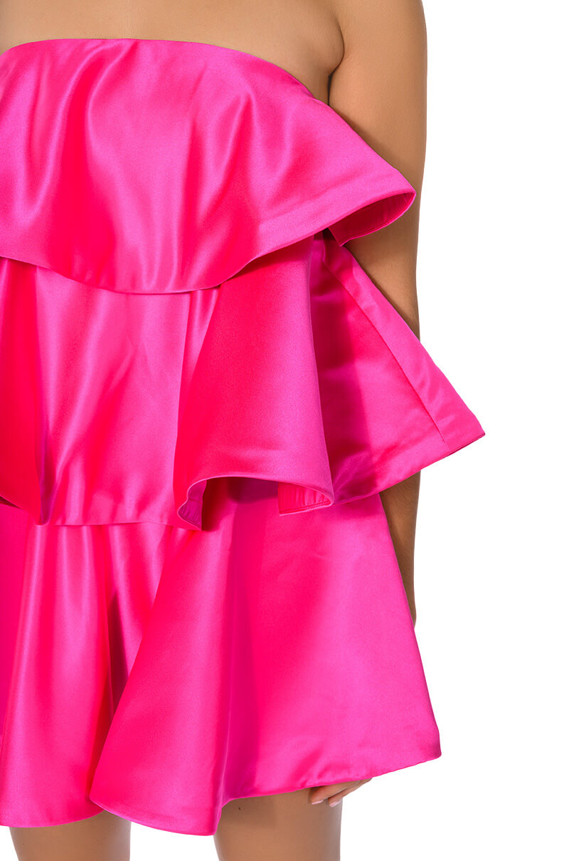 CENTER OF ATTENTION LAYERED MINI DRESS