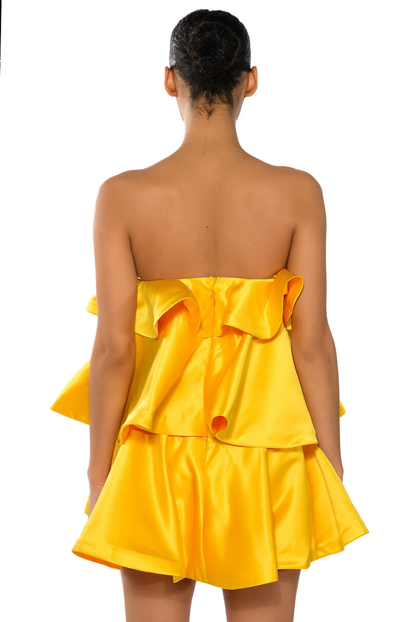 CENTER OF ATTENTION LAYERED MINI DRESS