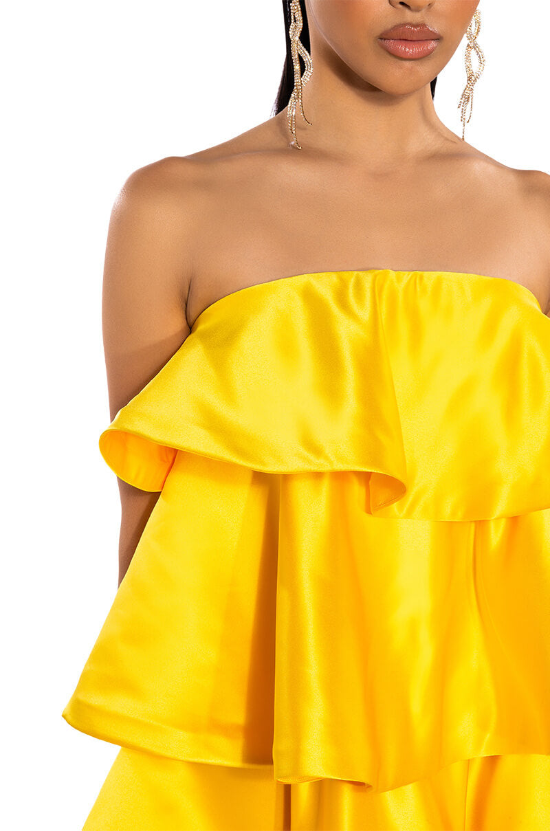 CENTER OF ATTENTION LAYERED MINI DRESS