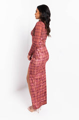 COME HERE LOVER BOY EXTENDED STRAPS HIGH SLIT VELVET SKIRT