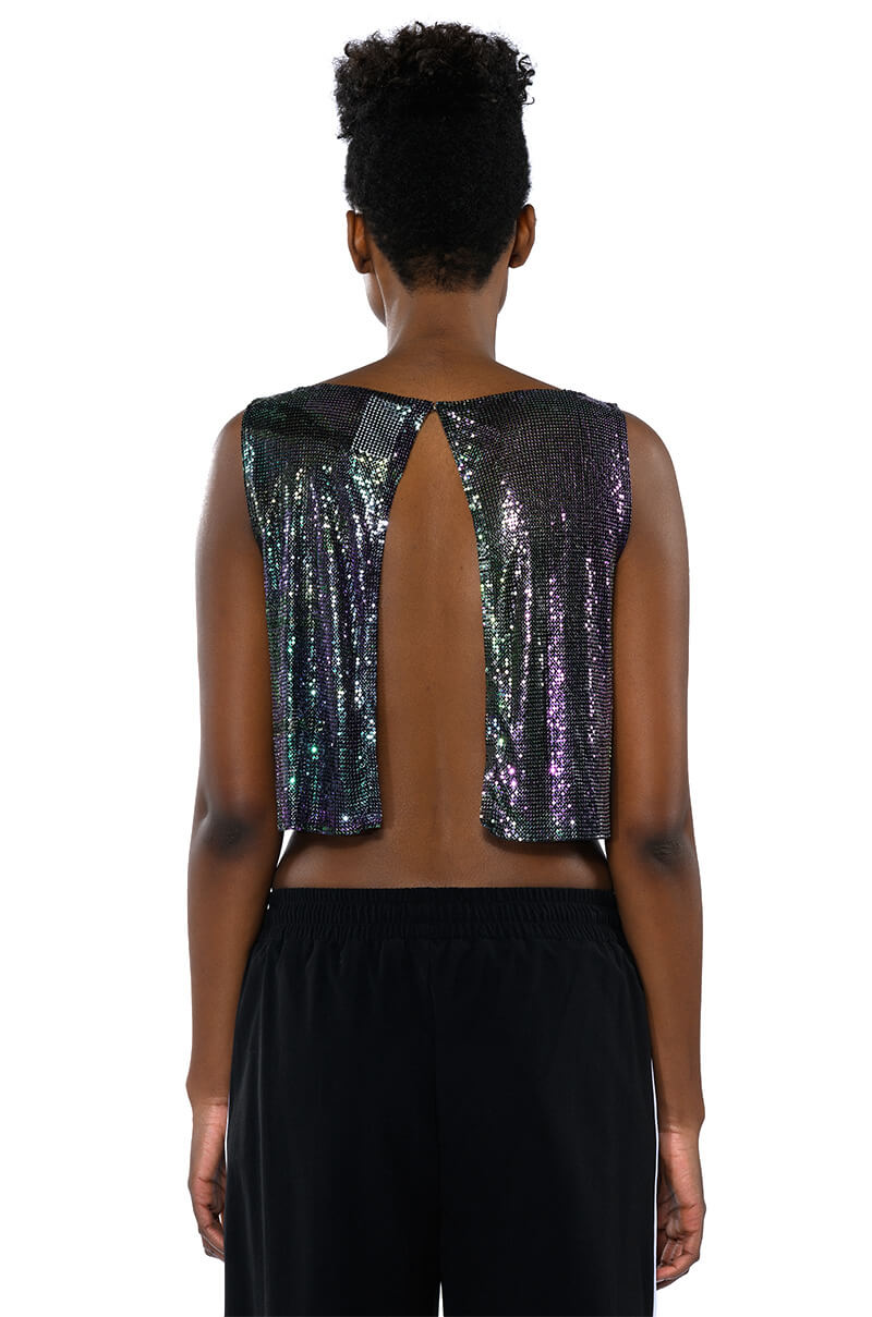 COME MY WAY CHAINMAIL TANK TOP
