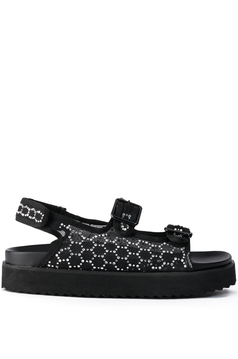 CORTA BLACK STRAP SANDAL