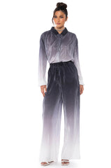 DAY TO NIGHT PLEATED SATIN WIDE LEG PANTS